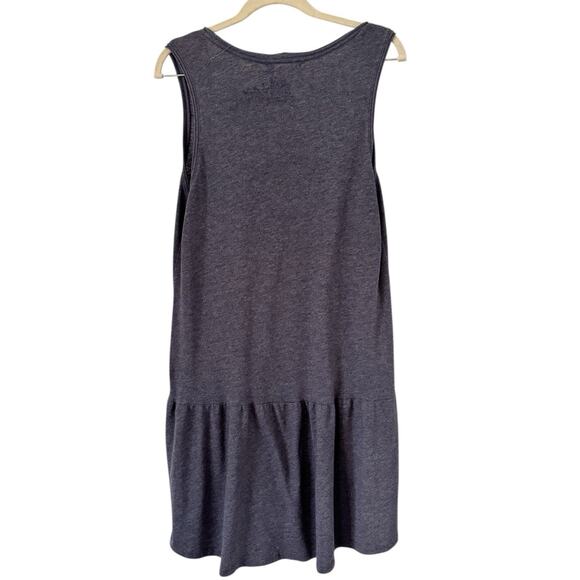 Nation LTD Dress Size Large Blue Knit Tiered Hem Oversized Lagenlook Peru - Picture 2 of 6